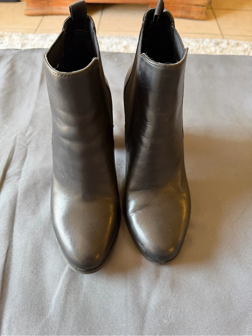 Michael Kors Black Leather Ankle Booties